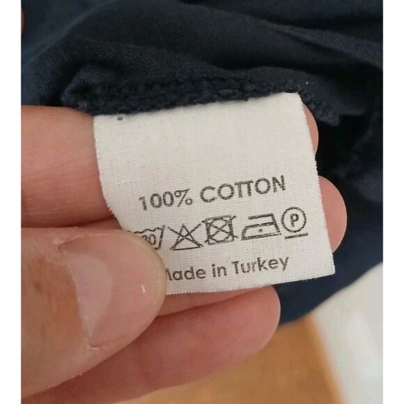 Dries Van Noten 100% Cotton T Shirt Size Small Blue Minimalist Quiet Luxury - Picture 6 of 9